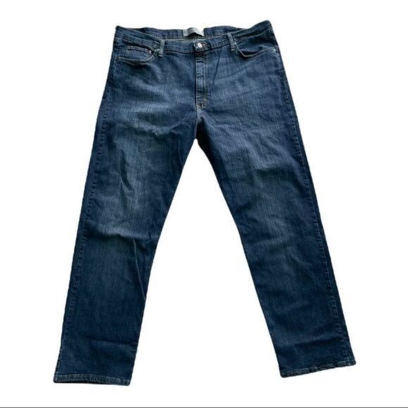 Wrangler Authentic Dark Denim Jeans 42 X 32 - Picture 2 of 9